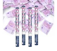 Sparklers Club Canon à Confettis Billets Violet 500? 80 cm Papier Lot de 4