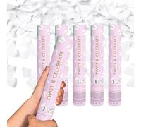 Sparklers Club Canon à Confettis Papillon Blanc 28 cm Papier Lot de 10
