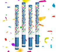 Sparklers Club Canon Confettis Rectangle Multicoulor 80cm Papier Lot 4