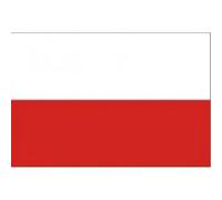 Sparklers Club Drapeau Pologne 90x150cm Officiel en Tissu Polyester Résistant avec 2 ?illets Métalliques pour Mât Supporter Football