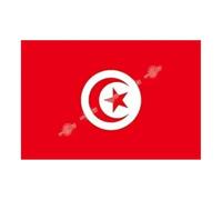 Sparklers Club Drapeau Tunisie 90x150cm - Drapeau Tunisien Officiel avec ?illets Métalliques - Bannière Nationale Résistante aux Intempéries pour Extérieur et Intérieur