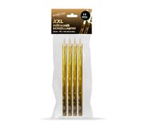 SPARKLERS CLUB Fontaines à Gateaux Scintillantes XXL 24cm - Lot de 4 - durée 90/100 Secondes pour Gateaux et Bouteilles de Champagne, Bougie lumineuse d'ambiance pour anniversaire - Catégorie F1
