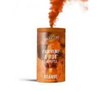 SPARKLERS CLUB Fumigène en Pot 2 MINUTES couleur Orange - Allumage à mèche, durée 120 secondes, fumigene couleur à poser au Sol - fumigene pot au sol Catégorie F1 - LIVRAISON 24/48H