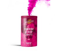 SPARKLERS CLUB Fumigène en Pot 2 MINUTES couleur Rose - Allumage à mèche, durée 120 secondes, fumigene couleur à poser au Sol - fumigene pot au sol Catégorie T1 - LIVRAISON 24/48H