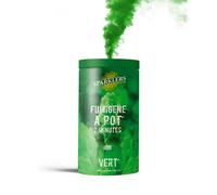 SPARKLERS CLUB Fumigène en Pot 2 MINUTES couleur Vert - Allumage à mèche, durée 120 secondes, fumigene couleur à poser au Sol - fumigene pot au sol Catégorie F1 - LIVRAISON 24/48H