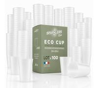 SPARKLERS CLUB Gobelet Ecocup Réutilisable 25 ivré Lot de 100