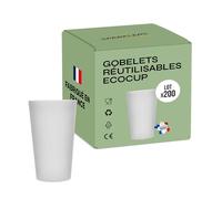 SPARKLERS CLUB Gobelet Ecocup Réutilisable 50 ivré Lot de 200