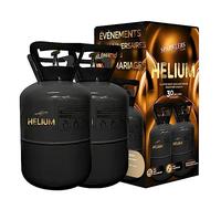 Sparklers Club Hélium Jetable 0,40 m3 Acier 2 Bouteilles 60 Ballons