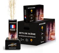 SPARKLERS CLUB Jet de Scène à Étincelles 2 Mètres 30 Secondes pour Intérieur et Extérieur - Couleur Or ou Argent - Idéal Mariage, Soirée, Anniversaire - Pack Artifice Catégorie T1 (Or / 50 Jets)