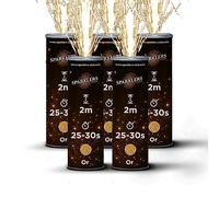 SPARKLERS CLUB Jets de Scène 2m/30s couleur Or, Lot de 10