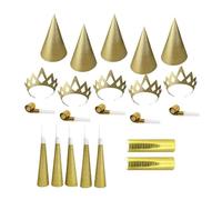 Sparklers Club Kit Cotillons 10 Personnes Glitter Or Nouvel an Réveillon