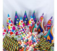 Sparklers Club Kit Cotillons 10 Personnes Nouvel an Sarbacanes Chapeaux