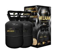 Sparklers Club - Lot de 2 Bouteilles Gaz Hélium Jetables pour 100 Ballons - Bonbonne 0,80 m3 Acier - Fabricati100 BALLONS