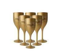 SPARKLERS CLUB Lot de 6 Flutes à Champagne Happy New year 2026 couleur Or 17cl - Verre Incassable en SMMA (équivalent TRITAN), MADE IN FRANCE, Prise en Main facile, Flute pour soirée et évènements