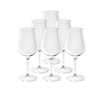 SPARKLERS CLUB Verre à Vin Incassable 47 cl Tritan Transparent Lot de 6