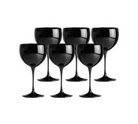 SPARKLERS CLUB Verre Piscine Incassable 40 cl San Noir 18,5 cm Lot de 6 | SAN Incassable, Made in France, 40 cl, Noir Élégant, 18,5 cm Hauteur, Sans BPA, Lave-Vaisselle 350 Cycles, Températures -20°C