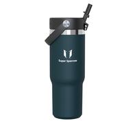 Sparrow – Bouteille isotherme en acier inoxydable, modèle Twistpath, avec couvercle à paille flexible, capacité de 900 ml, sans BPA. Tasse isotherme et thermos anti-fuite, compatible avec les porte-go