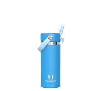 Sparrow Gourde Enfant Isotherme - 500ml - Bouche Large Bouteille Isotherme Avec Paille - Sans BPA Étanche - SwivelSip Gourdes INOX - pour Sport, Bureau, École ou Voyage