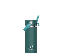 Sparrow Gourde Enfant Isotherme - 500ml - Bouche Large Bouteille Isotherme Avec Paille - Sans BPA Étanche - SwivelSip Gourdes INOX - pour Sport, Bureau, École ou Voyage