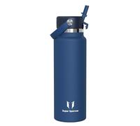 Sparrow Gourde Isotherme - 1.2L - Bouche Large Bouteille Isotherme Avec Paille - Sans BPA Étanche - SwivelSip Gourdes INOX - pour Sport, Bureau, École ou Voyage