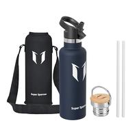 Sparrow Gourde Isotherme 750ml - Bouteille - Sport Gourdes INOX avec Paille
