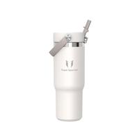 Sparrow Gourde Isotherme avec Paille 900ml -Tumbler Mug Isotherme Inox | Bouteille Isotherme Mug Gourde Inox de Voyage, Anti-Fuite sans BPA, Chaud & Froid, Lave-Vaisselle, Voiture, Porte-Gobelet