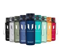 Sparrow Gourde Sport 500ml/750ml/1L - sans BPA - Tritan Plastique Bouteille | Étanche, Gourdes eau, Légère, Lave-vaisselle, Flip Top 1-Clic, Ergonomique, École, Sport, Fitness, Gym, Running, Randonnée