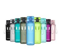 Sparrow Gourde Sport 500ml/750ml/1L - sans BPA - Tritan Plastique Bouteille | Étanche, Gourdes eau, Légère, Lave-vaisselle, Flip Top 1-Clic, Ergonomique, École, Sport, Fitness, Gym, Running, Randonnée