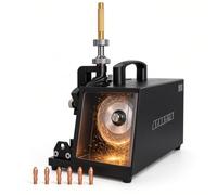 SPARTUS Ponceuse à électrode en tungstène 230 V 150 W Ponceuse de table pour soudure TIG, électrodes à cadre en laine 10-60° avec disque diamanté de 90 mm et jauge de réglage D99 Bestschweissen.de
