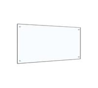 vidaXL Crédence de Cuisine, Transparent, 100x50 cm, Verre Trempé, Résistant à la Chaleur et aux Rayures, Panneau Mural, Protection Anti-Éclaboussures, Facile à Nettoyer, Décoration Cuisine
