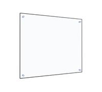 vidaXL Crédence de Cuisine, Transparent, 70x60 cm, Verre Trempé, Résistant à la Chaleur et aux Rayures, Panneau Mural, Protection Anti-Éclaboussures, Facile à Nettoyer, Décoration Cuisine