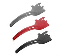 Spatule 2 en 1 Nylon Résistante Chaleur pour Poêle Antiadhésive - Outils Cuisine Ergonomiques Flipper Crêpes 31cm Lot de 3