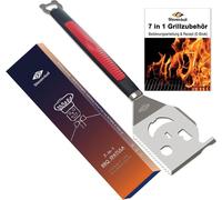 Spatule à barbecue 7-en-1 outil de gril multifonctionnel paquet boîte