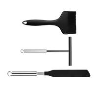 Spatule à crêpes | 3 Pièces Cuisson Grattoir à Pâte à Crêpes en Forme de T | Gadgets de Cuisine Non Coulissants pour Cuisson Cuisson Cuisson Préparation de Repas Débutants Burger Quotidien Maison