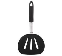 Spatule à Fentes en Acier Inoxydable Noire Antiadhésive