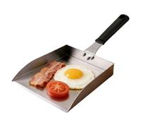 Spatule à gril - Grande pelle en acier inoxydable pour cuisine, spatule à griller robuste, grattoir de barbecue de qualité commerciale, matériel de cuisine, pancake professionnel