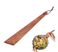 Spatule à long manche - Spatule plate en bois, outil résistant à la chaleur avec sécurité, palme de cuisine avec design solide, accessoire de cuisine, outil de préparation des aliments pour gratter