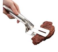 Spatule à pince pour barbecue | Spatule anti-adhésif en acier long en métal - Pince de cuisine en acier inoxydable - Pour barbecue, steak, poisson, hamburger, pizza, , crêpes et gâteaux