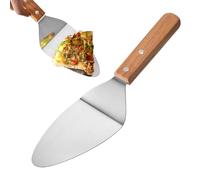 Spatule à pizza, spatule à gâteau | Spatule à pizza en acier inoxydable avec manche en bois | Coupe-gâteau pour biscuits