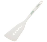 Spatule à Poisson en Silicone Blanche, Longue Poignée Résistante | Ustensile Antiadhésif pour Poêle, Design Unique et Style Soigné, Usage la Cuisine Quotidienne