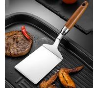 Spatule à Steak antiadhésive en acier inoxydable 304, pince à crêpes pour Barbecue, manche en bois, spatule à poisson à frire, outil de cuisine résistant à la rouille 1pcs
