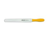 Spatule Arcos Couleur - Prof 299200 En Acier Inoxydable Nitrum Et Mango Lame Ergonomique En Polypropylène Jaune Avec Lame De 30 Cm, Dans Une Vitrine. Jaune