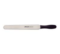 Spatule Arcos Couleur - Prof 299225 En Acier Inoxydable Nitrum Et Polypropylène Noir Ergonomique Mango Avec Lame De 30 Cm, Dans Une Vitrine.