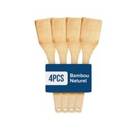 Spatule Bambou Lot 4 Bois - Joeji’s Kitchen Spatule Plate Turner Cuisson