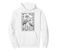 Spatule Blanche Floral Sweat à Capuche