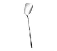 Spatule carrée en acier inoxydable 304 martelée 30 cm pour spatule pour cuisson au grill - Ustensile de cuisine solide argenté (B)