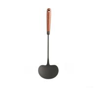 Spatule Chinoise Fer Nitrifié Anti-Rouille 38cm(S) | Fer haute pureté, nitrification anti-rouille, manche pour bois ébène, design ergonomique, 31cm compact