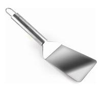 LACOR 60266 - Spatule coudée BBQ, acier inoxydable, manche ergonomique, passe au lave-vaisselle, 28 cm, inox