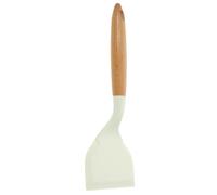 Spatule Cuisine Antiadhésive Multifonction et Bois, en Silicone | Pelle Cuisine, Finition Soignée, Prise en Main Confortable, Polissage Lisse, Blanche