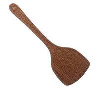 Spatule Cuisine en Bois, Ustensile Polyvalent pour Camping et Cuisson | Finition Artisanale, Matériau Robuste, Usage Mobile, pour Wok, Poêle Antiadhésive et Préparation